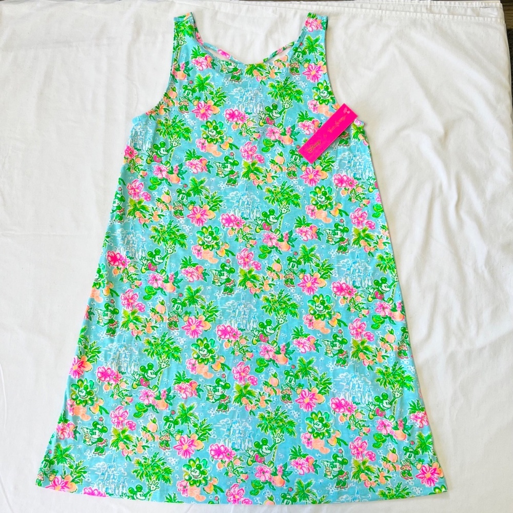 Disney Parks Lilly Pulitzer Mickey & Minnie Mouse Kristen Swing Adult Dress NEW